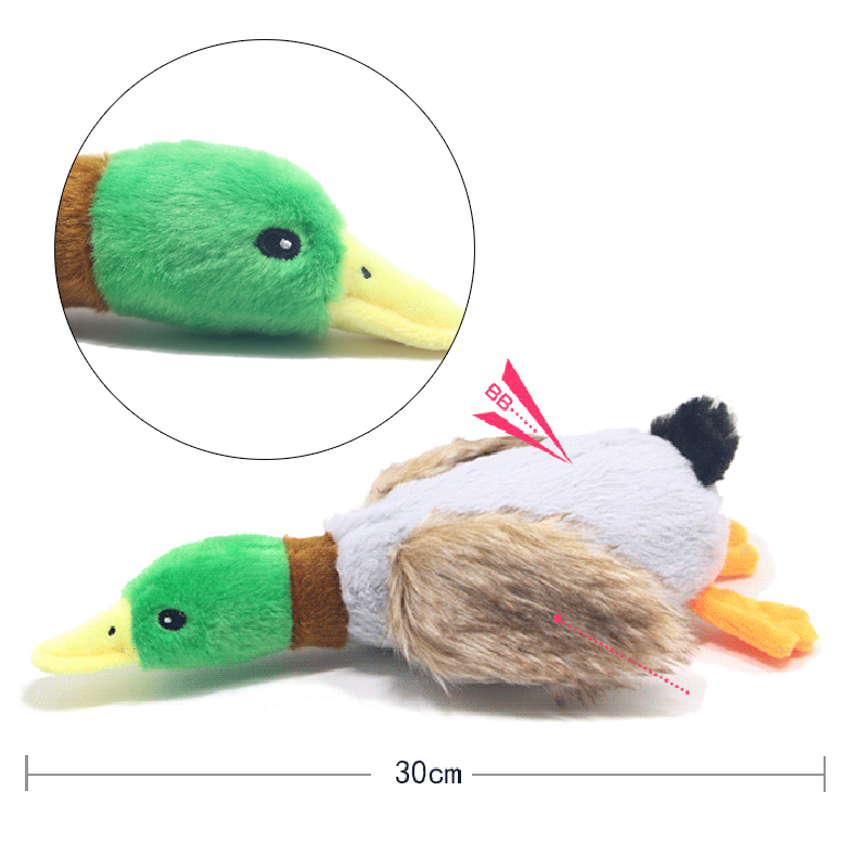 귀여운 플러시 오리 개 끽끽 거리는 장난감 재미 있은  - Interactive Squeaky Plush Dog Toy 리뷰 및 가격