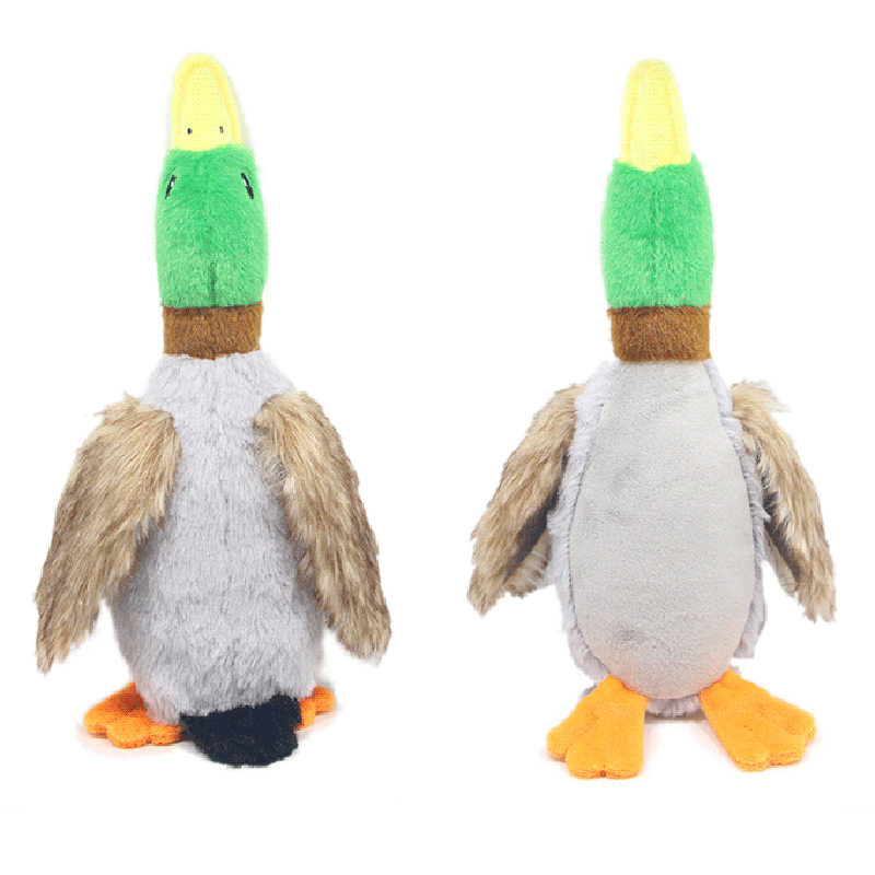 귀여운 플러시 오리 개 끽끽 거리는 장난감 재미 있은  - Interactive Squeaky Plush Dog Toy 리뷰 및 가격