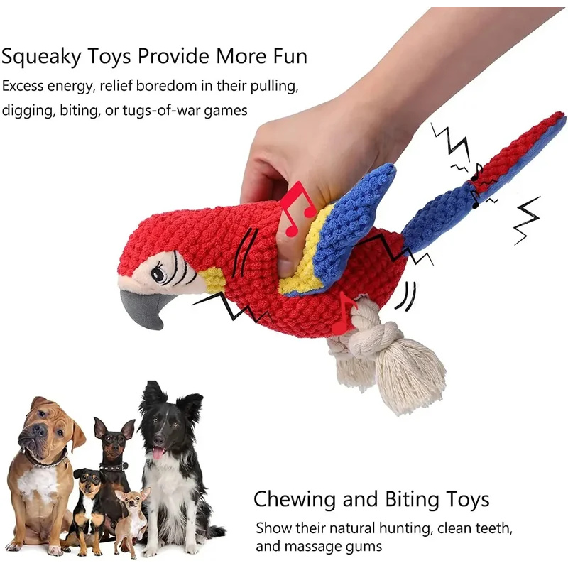 삑삑이 소리나는 튼튼한 플러시 앵무새 강아지 장난감 ( - Indestructible Dog Chew Toy 리뷰 및 가격