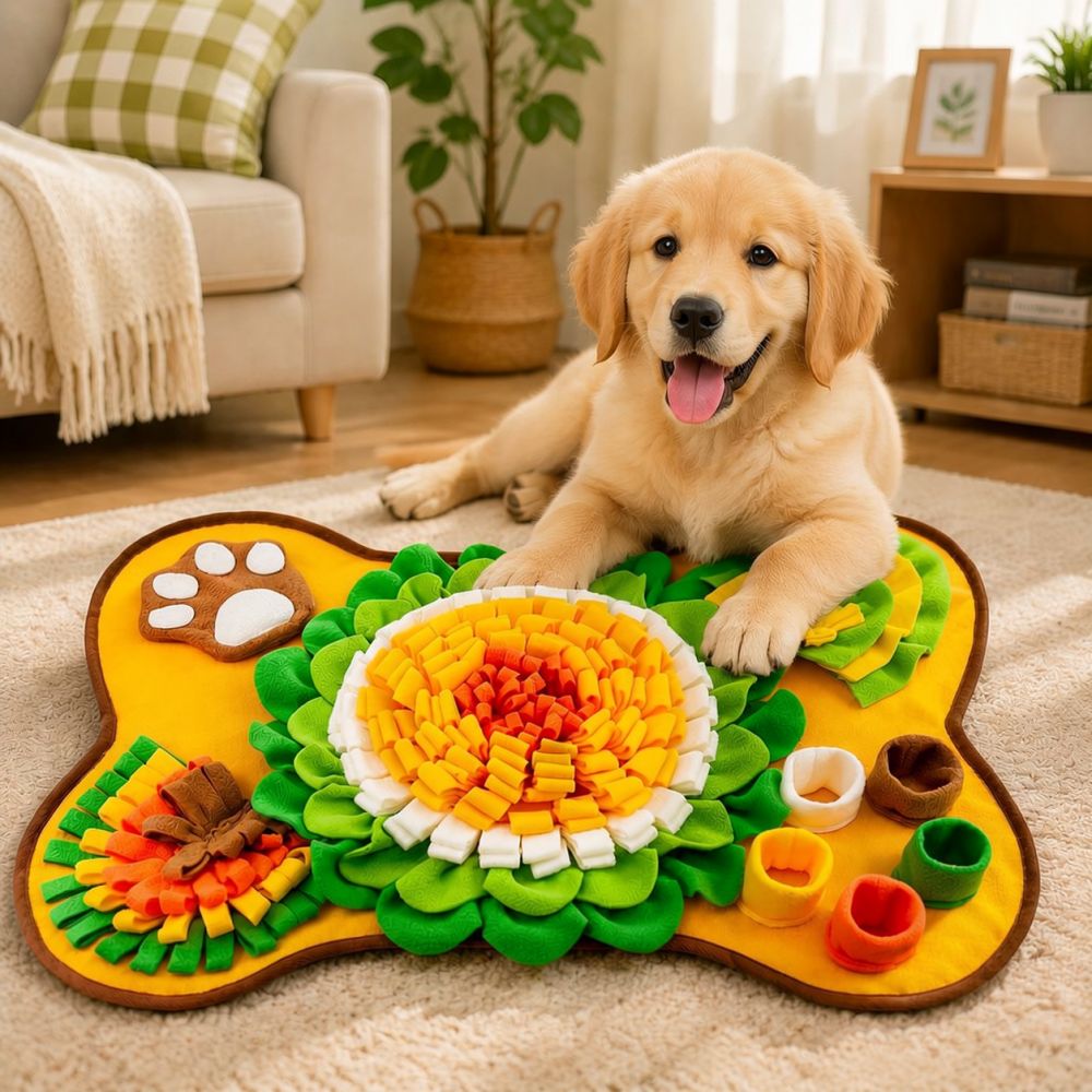 뼈 모양의 강아지 코 씹기 놀이 매트, 반려동물용 식기 - Dog Puzzle Feeder Toy 리뷰 및 가격